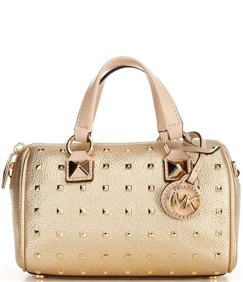 michael kors grayson leather handbag|Michael Kors gray crossbody.